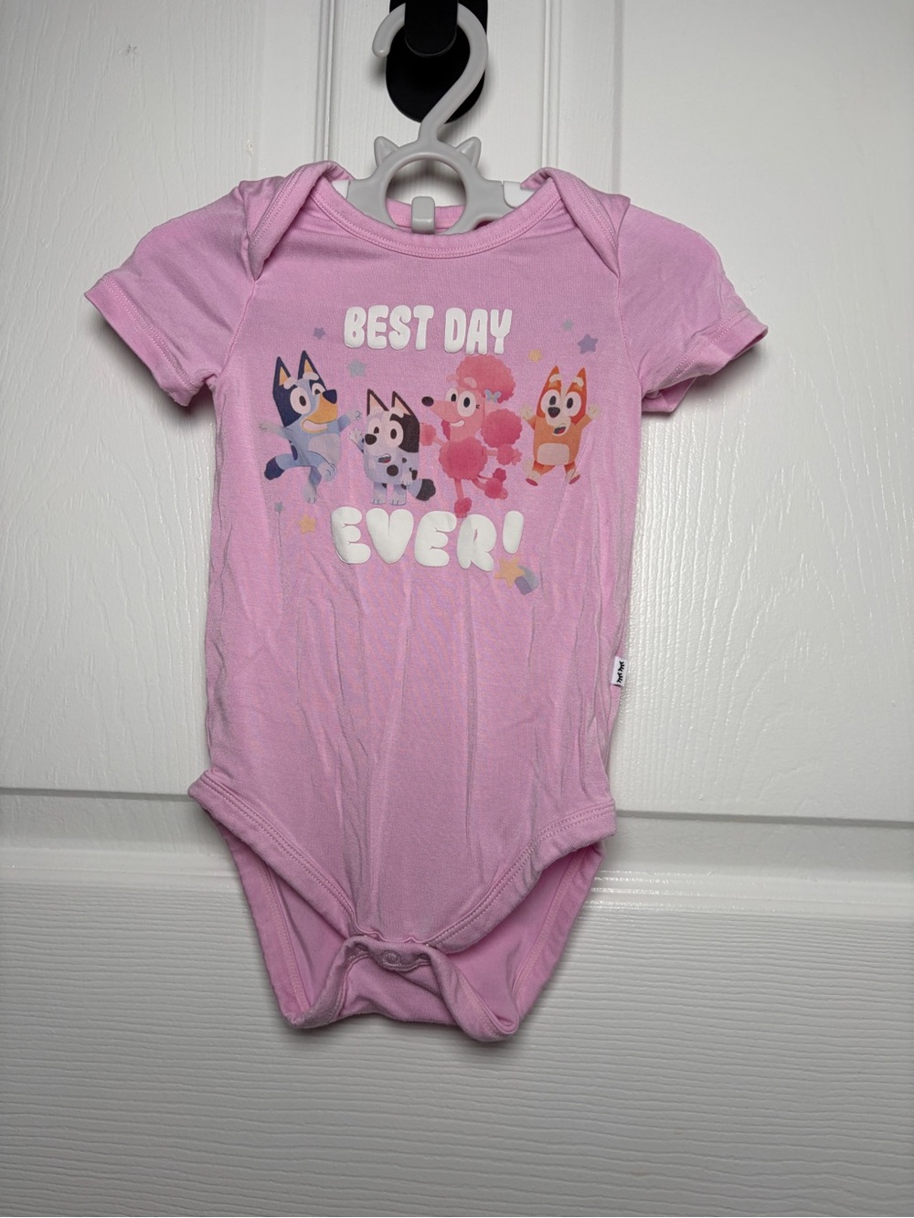 Little Sleepies Bluey Best Day Ever Bamboo Bodysuit 3-6M EUC